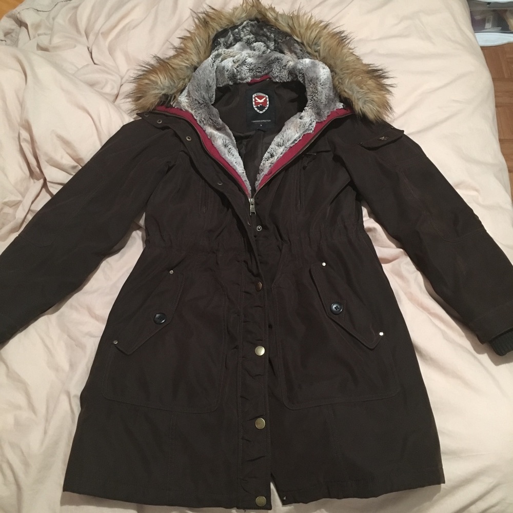 Brown winter jacket